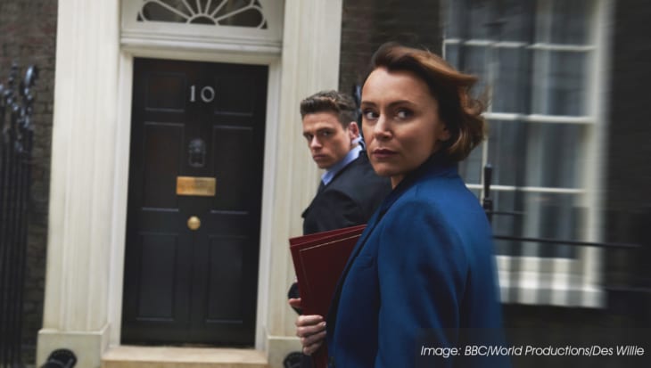 Bodyguard image infant of Downing Street