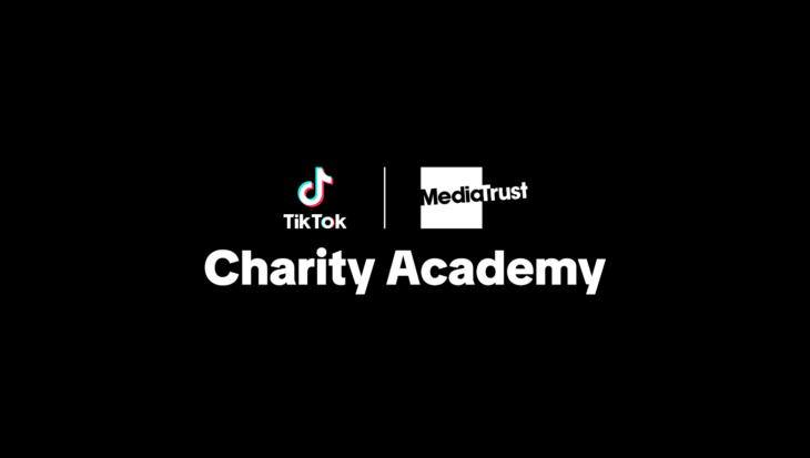 Media Trust logo, next to the TikTok logo, with Charity Academy written underneath.