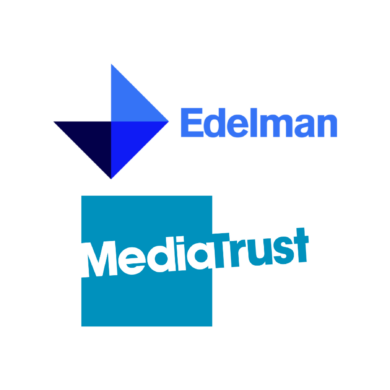 Edelman and Media Trust logos