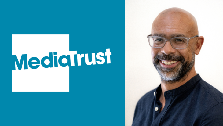 Media Trust logo and Keme headshot