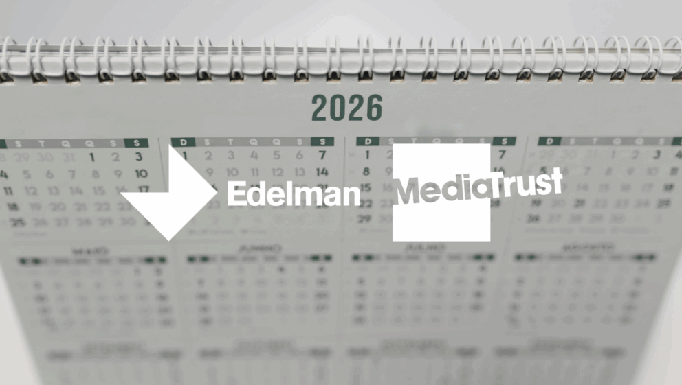 2026 year calendar Edelman and Media Trust logos