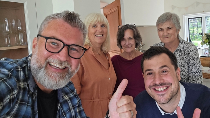 5 people posing for a selfie