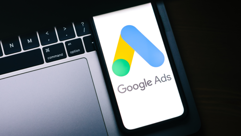 Google Ads logo on a mobile phone